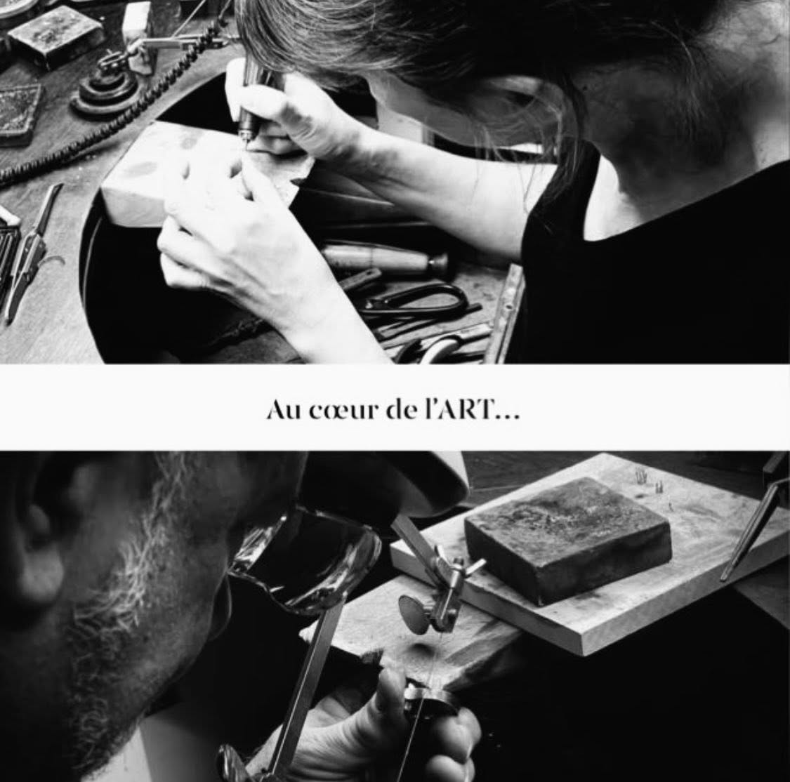 Artisan bijoutier en train de travailler